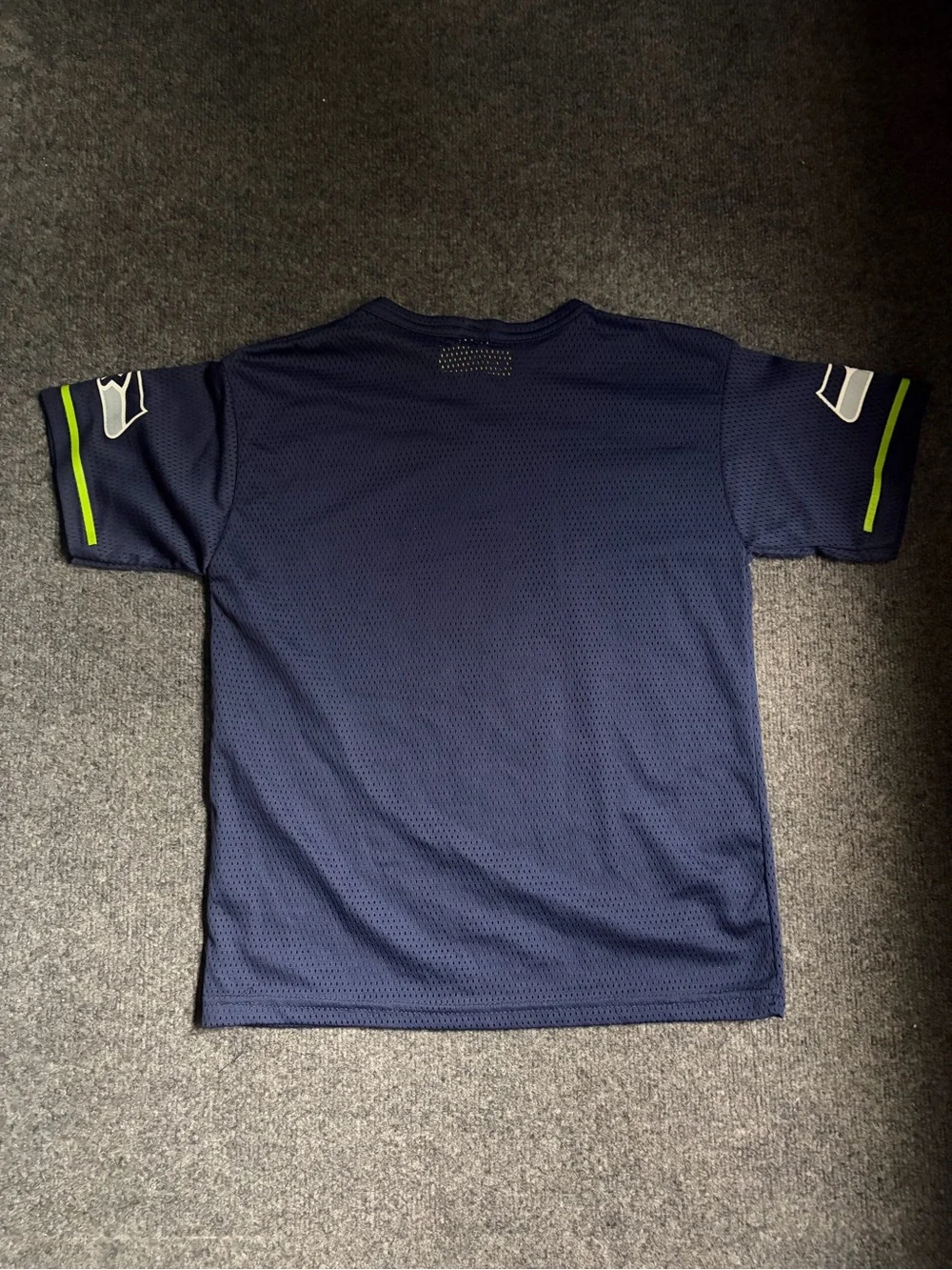 Vintage Seattle Seahawks Youth Navy Short Sleeve Jersey